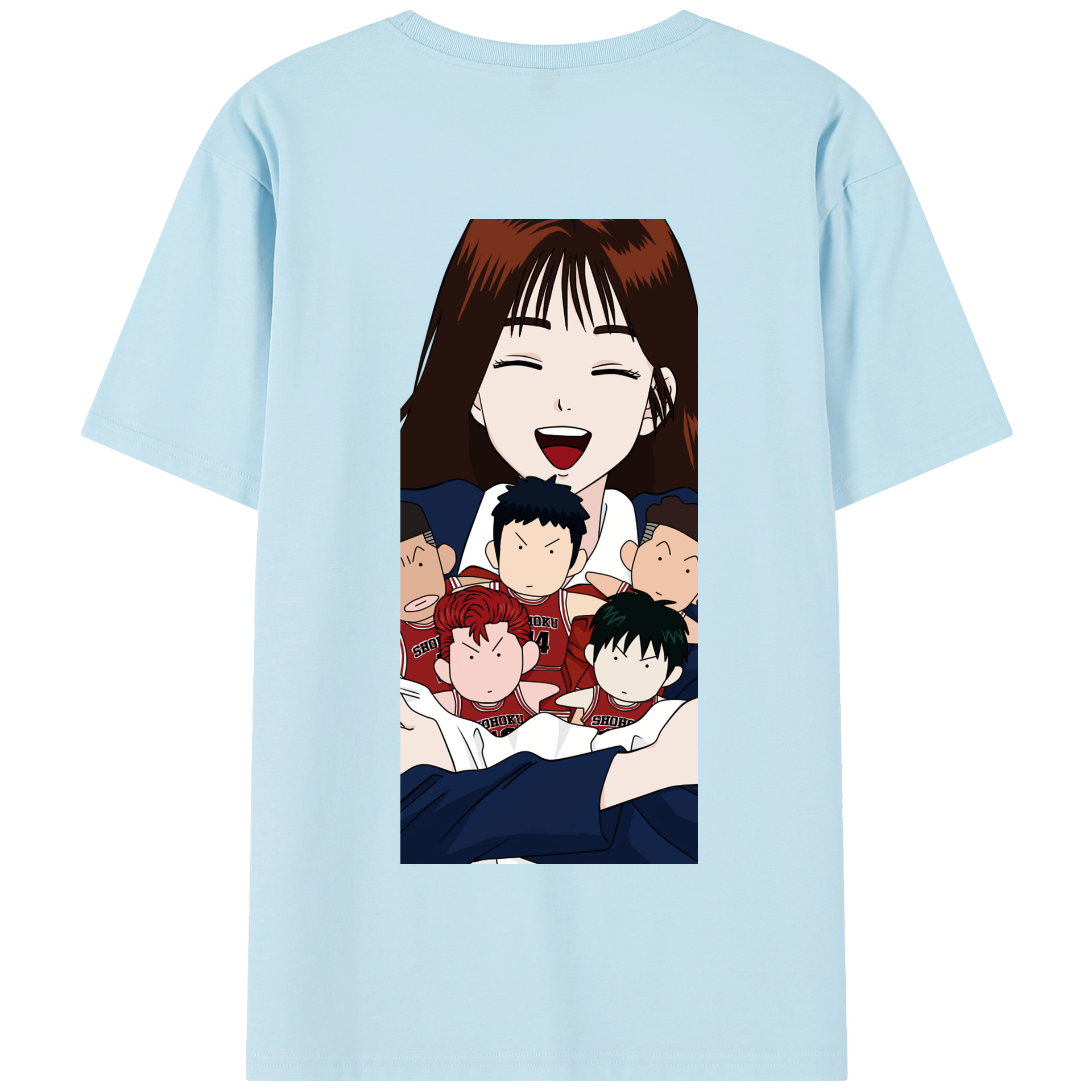 SLAM DUNK／スラムダンク 綿100％半袖Tシャツ（背面プリント）